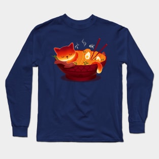 Ramen cat Long Sleeve T-Shirt